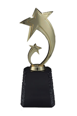 黑水晶獎盃-雙星報喜