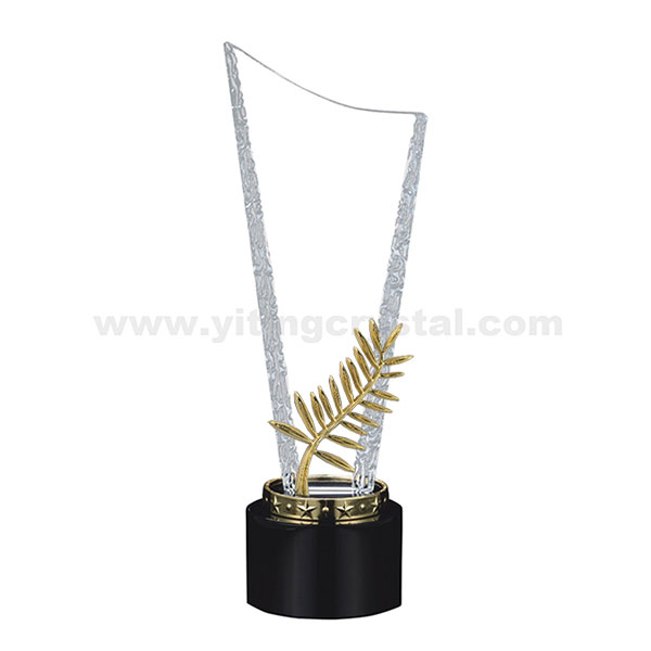 黑水晶獎牌-輝煌/單葉