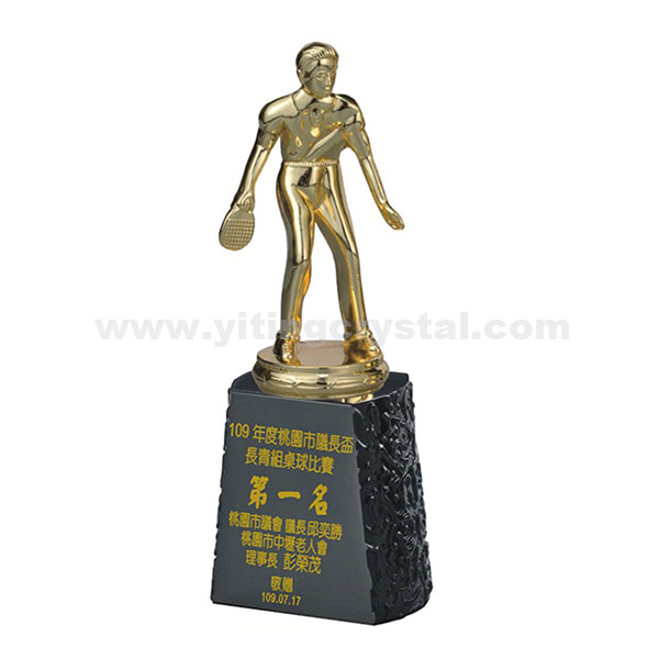 黑水晶獎盃-桌球