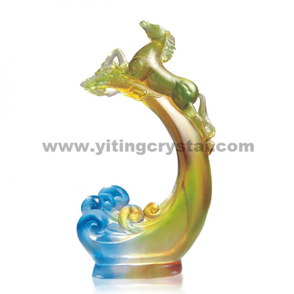 精品獎盃-一躍千里(名片座)
