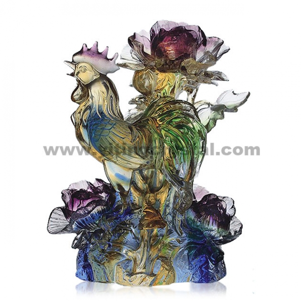 精品獎盃-豔冠群芳-雞 (含底座)