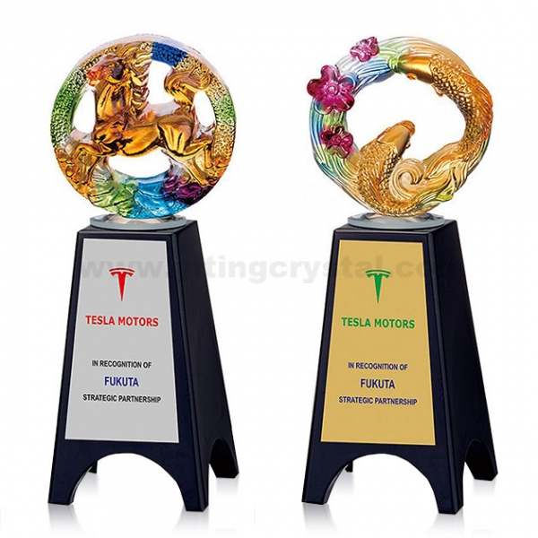 琉璃木質獎盃-C02003